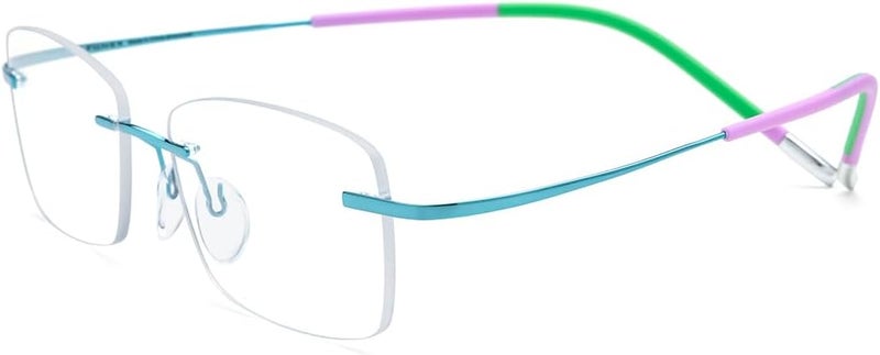 FONEX Titanium Glasses Frame,Rimless Frameless Optical Eyewear Eyeglasses for Men and Women F85634 - Image 5