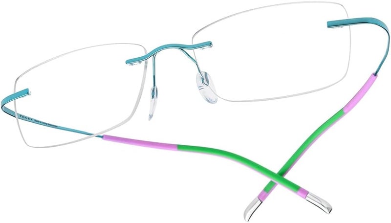 FONEX Titanium Glasses Frame,Rimless Frameless Optical Eyewear Eyeglasses for Men and Women F85634 - Image 1