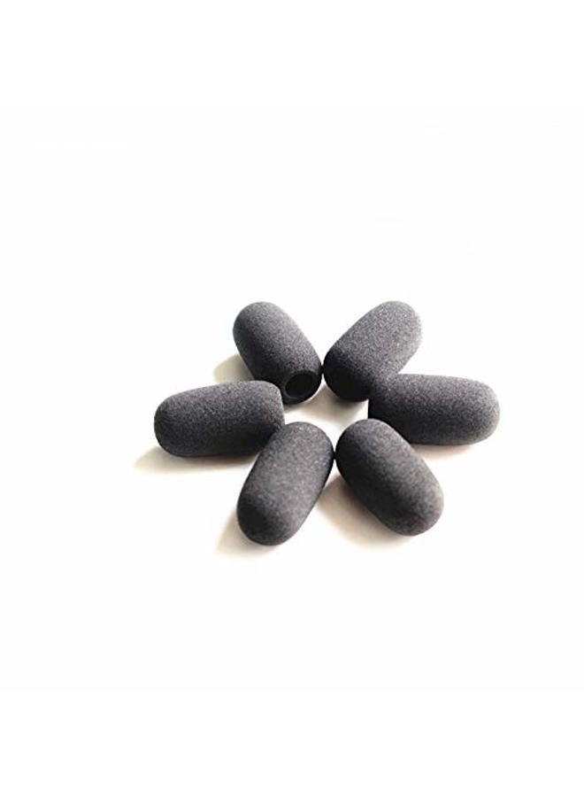 LINHUIPAD Microphone Covers - For Lightspeed Aviation Pilot Headset Mic Windshield Foam Sponge Windscreen Pack of 10 x - Image 1