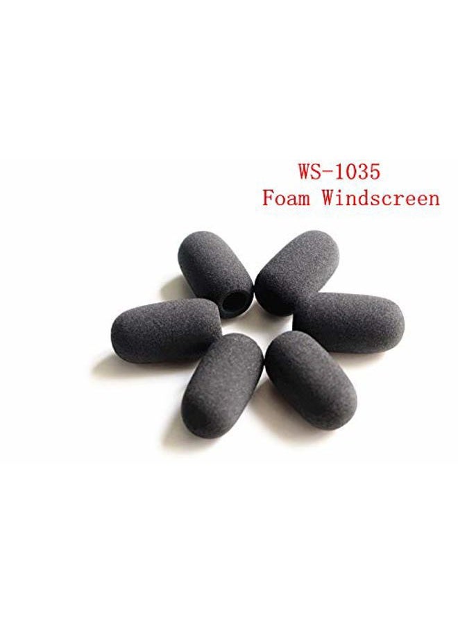 LINHUIPAD Microphone Covers - For Lightspeed Aviation Pilot Headset Mic Windshield Foam Sponge Windscreen Pack of 10 x - Image 3