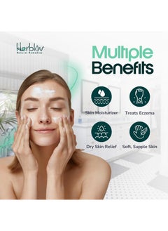 Herblov Beef Tallow Soap Bar All Natural Grass Fed Tallow Soap Unscented Moisturizing Face & Body Wash Great For Eczema Dry Itchy Sensitive Skin Handcrafted Bath Soap For Adults Kids Made In Usa  - Image 2
