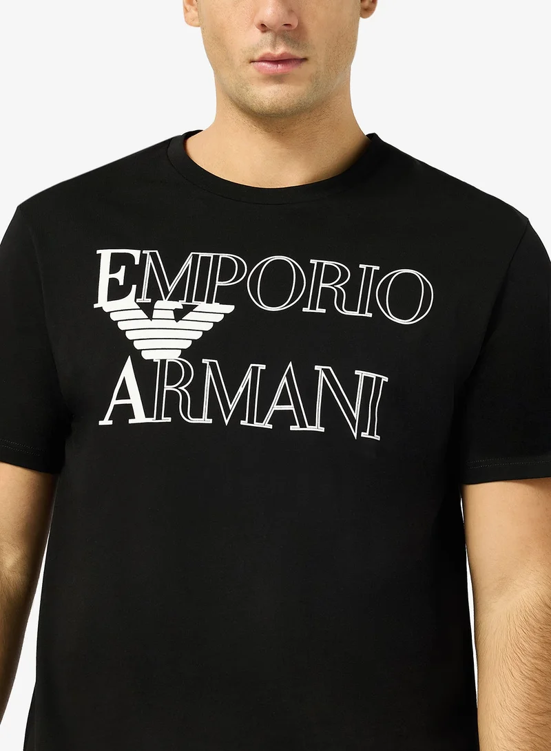 EMPORIO ARMANI  Graphic Crew Neck T-Shirt for Men | Best Price UAE