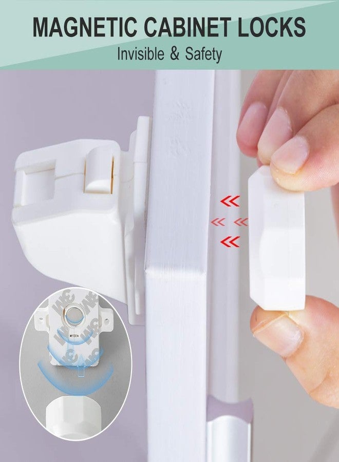 Eco-Baby Magnetic Cabinet Locks Child Safety for Drawers and Cabinets - Kitchen Child Proof Cabinet Locks - Baby Proofing Safety - Image 2