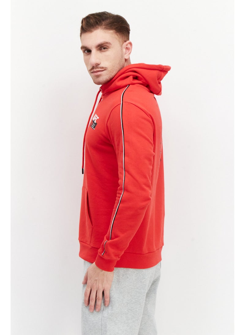 Ufc Men Sportswear Fit Long Sleeves Running Sweatshirt, Red - Image 3