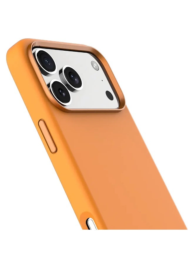 Levelo Iris MagSafe Liquid Silicone Case for iPhone 17 Pro Max - Orange - Image 2