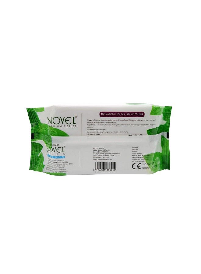 Babio Baby Wipes (White 80 Sheets) Pack Of 2 - Image 4