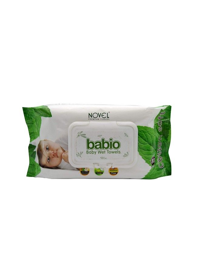 Babio Baby Wipes (White 80 Sheets) Pack Of 2 - Image 3