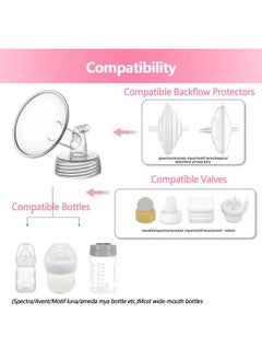 Belmikal Belmikal 22mm Flange&Duckbill Valve Compatible with Spectra S2 S1 9 Plus Ameda MYA Motif Luna Cimilre Breastpumps Replacement Spectra Pump Parts/Accessories Flange/Shields.  - Image 3