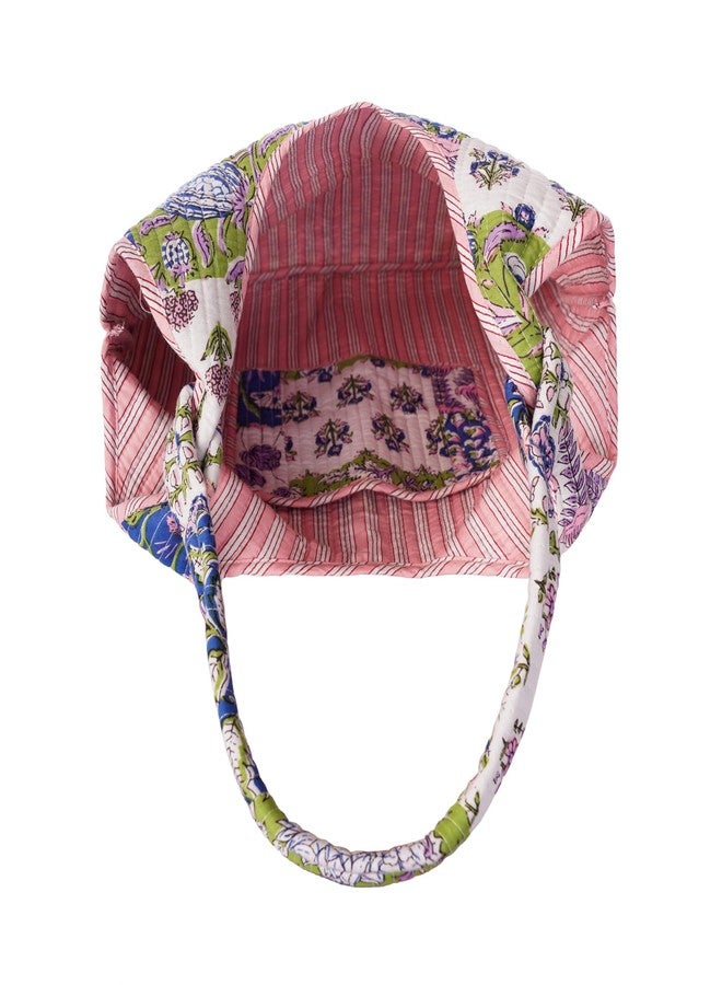 SENORA Women’s Handbag | Multicolor Printed Cotton Tote | Spacious Shoulder Bag for Daily Use, Travel & Shopping| floral print tote bag| large women shoulder bags - Image 4