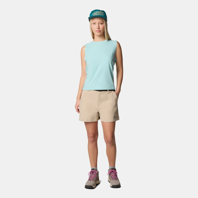 Columbia Beige Women's Brea Falls Hiking Shorts for Women | Best Price UAE