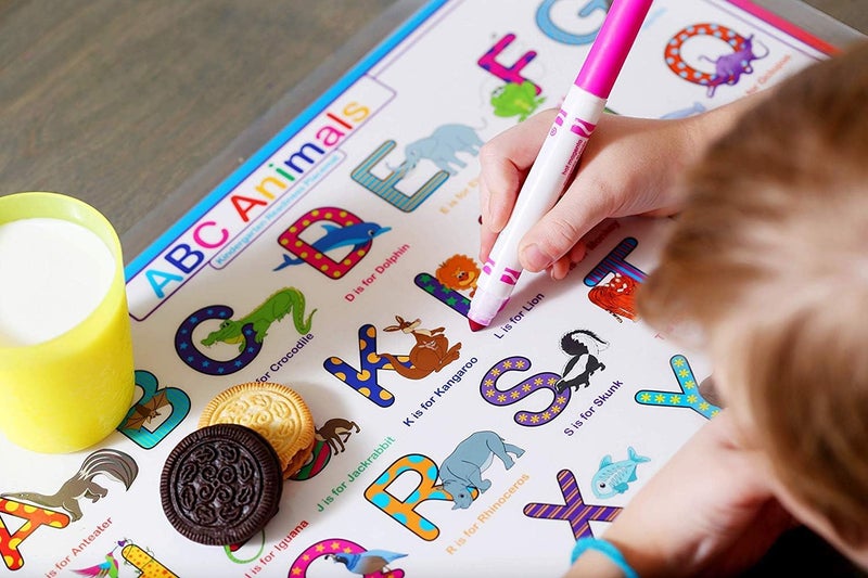 Tot Talk ABC Animals Educational Placemat for Kids - Double-Sided Learning Tool - Image 5