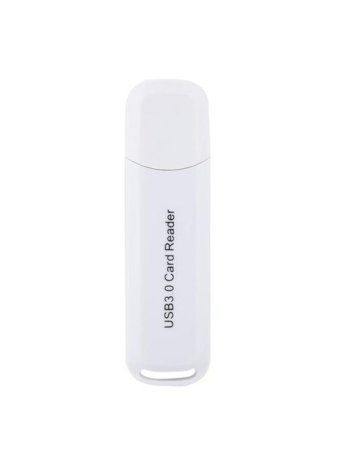 USB3.0 Secure Digital Memory Card&TF Card High Speed Multi-Functional Card Reader(White)