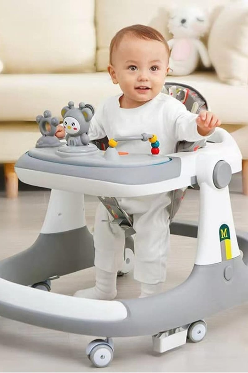 Baby Walker,3 in 1 Multifunctional Learning Walker,Seat or Push Behind,Infant Activity Center w/Music & Steering Wheel,Seat Cushion,Activity Baby Push Walker for Boys Girls Age 6 Months and up - Image 1