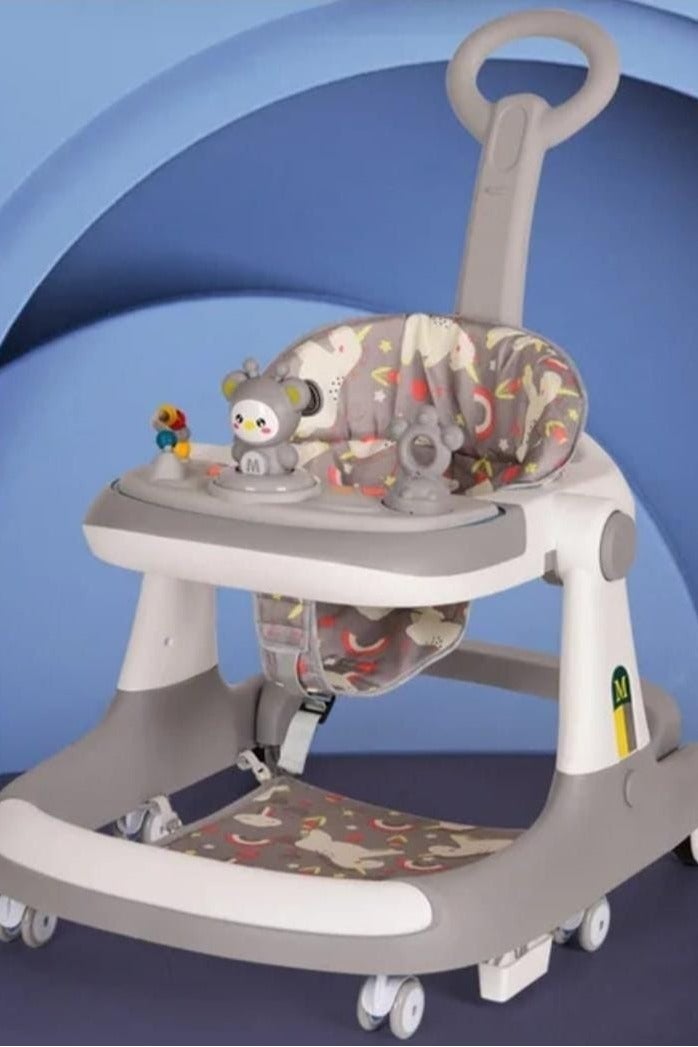 Baby Walker,3 in 1 Multifunctional Learning Walker,Seat or Push Behind,Infant Activity Center w/Music & Steering Wheel,Seat Cushion,Activity Baby Push Walker for Boys Girls Age 6 Months and up - Image 2