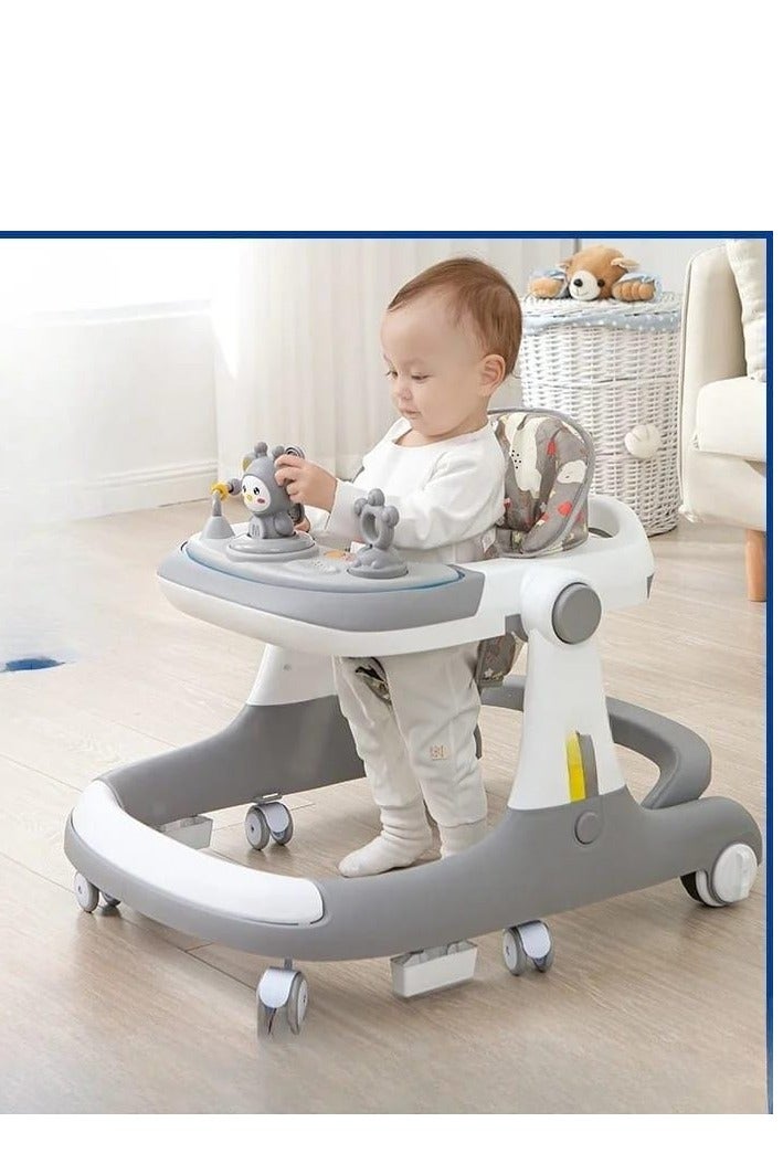 Baby Walker,3 in 1 Multifunctional Learning Walker,Seat or Push Behind,Infant Activity Center w/Music & Steering Wheel,Seat Cushion,Activity Baby Push Walker for Boys Girls Age 6 Months and up - Image 3