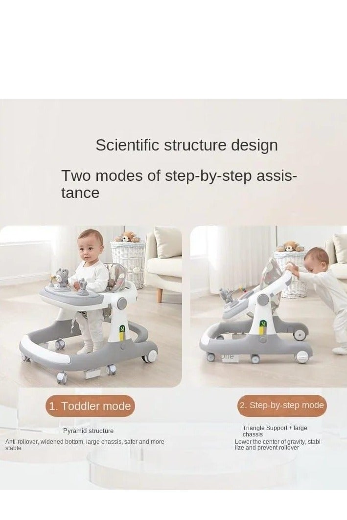 Baby Walker,3 in 1 Multifunctional Learning Walker,Seat or Push Behind,Infant Activity Center w/Music & Steering Wheel,Seat Cushion,Activity Baby Push Walker for Boys Girls Age 6 Months and up - Image 4
