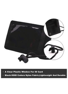 JEEJPV ID holder with hook and loop patch, removable quick tear, key ring and adjustable neck lanyard  - Image 5