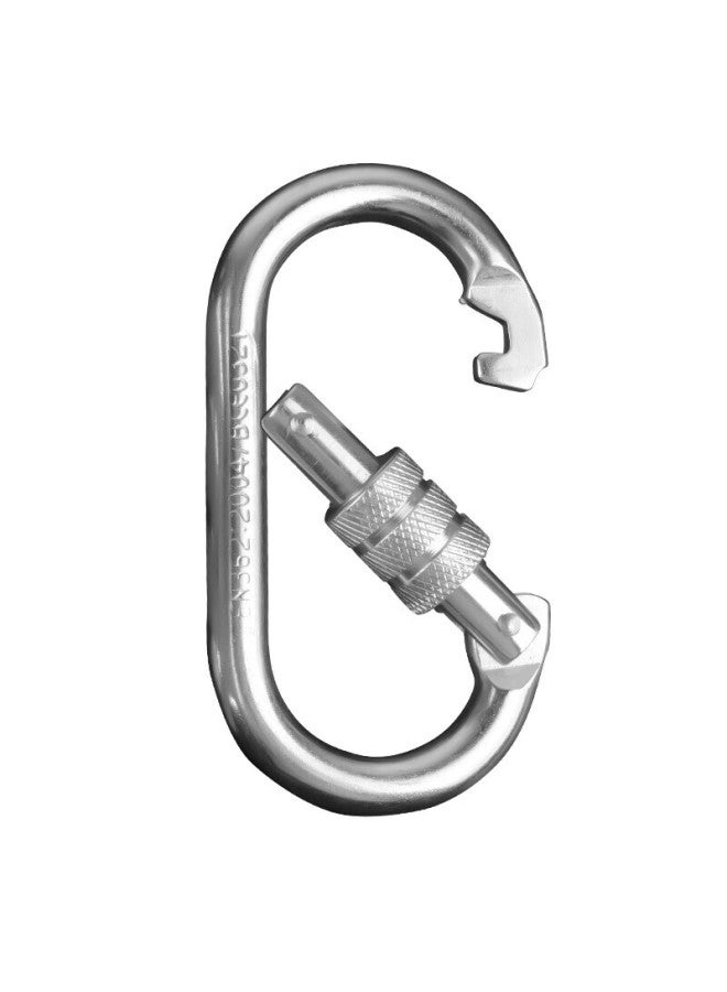 Golmud Geermu Carabiner, O-shaped Clip, Climbing And Mountaineering, Main Lock, Safety Hook, Load Capacity 2000kg, Quick-release, Outdoor Development Equipment, 2 Pieces, Silver 908 Buckle - Image 2