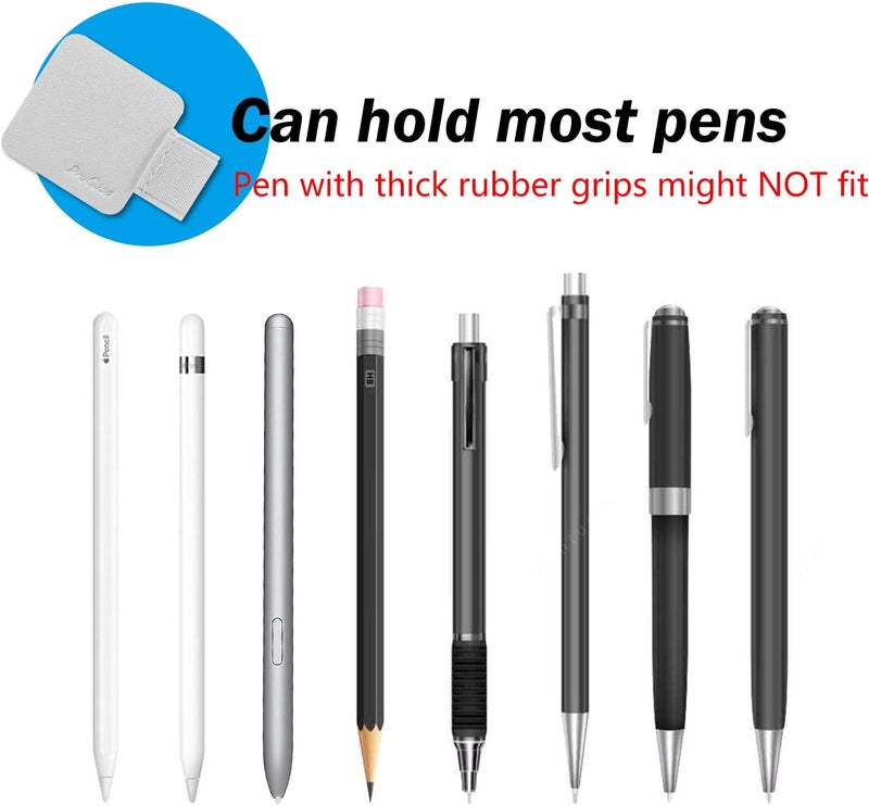 Procase (5 Pack) Pen Loop Holder for Notebooks Journals Planners Tablet Case, Self Adhesive Leather Pencil Holder with Elastic Loop for Pens, Apple Pencil, Stylus Pen -Assorted Colors - Image 4
