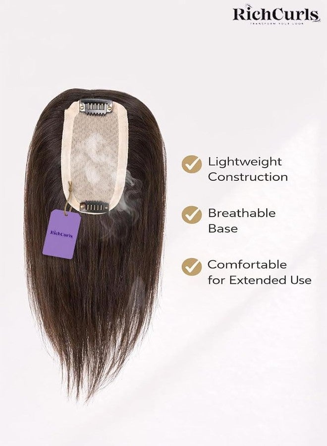 RichCurls Hair Topper for Women with Thin Hair - Natural Scalp Coverage Hairpiece for Instant Volume, Lightweight & Breathable Design, Seamless Blend for a Realistic, Natural Look - Image 4