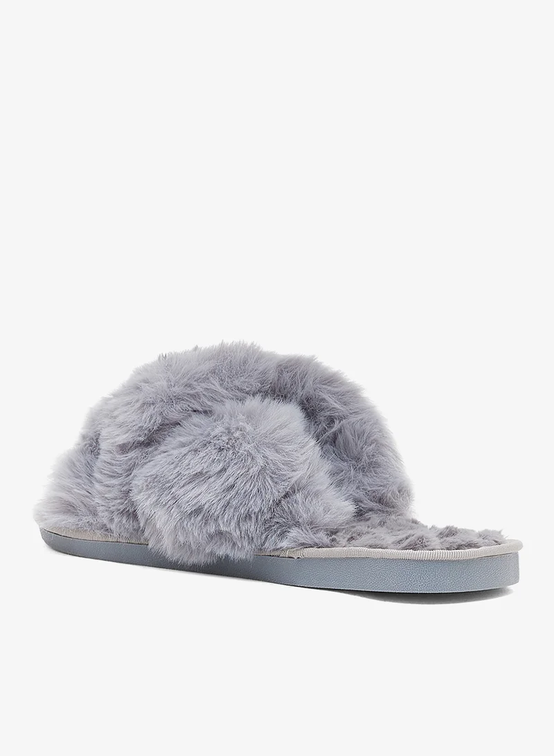Ginger Crossover Fluffy Bedroom Slippers