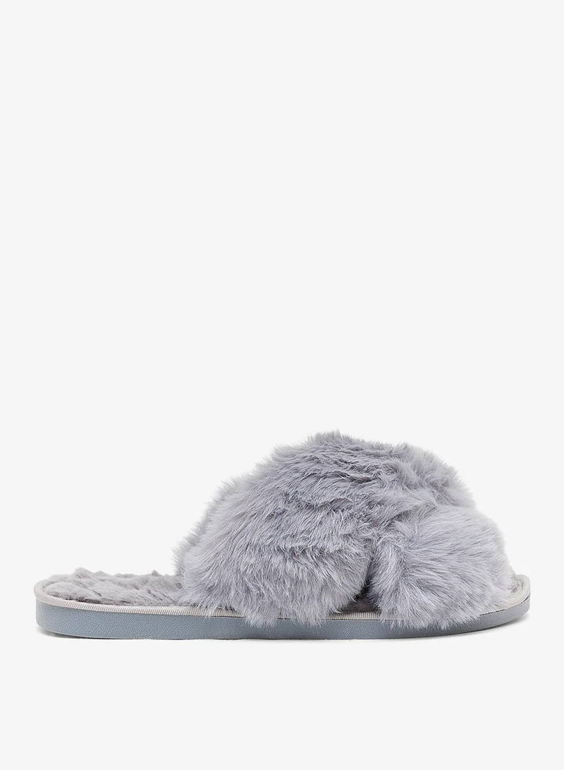 Ginger Crossover Fluffy Bedroom Slippers