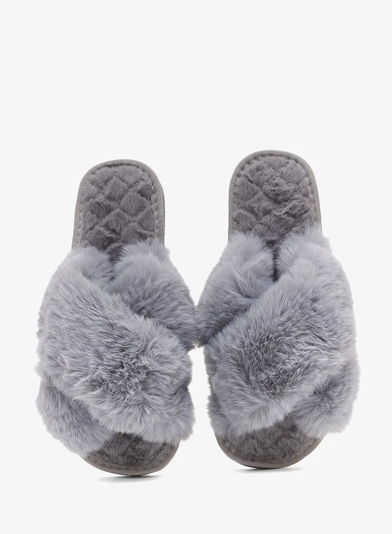 Ginger Crossover Fluffy Bedroom Slippers