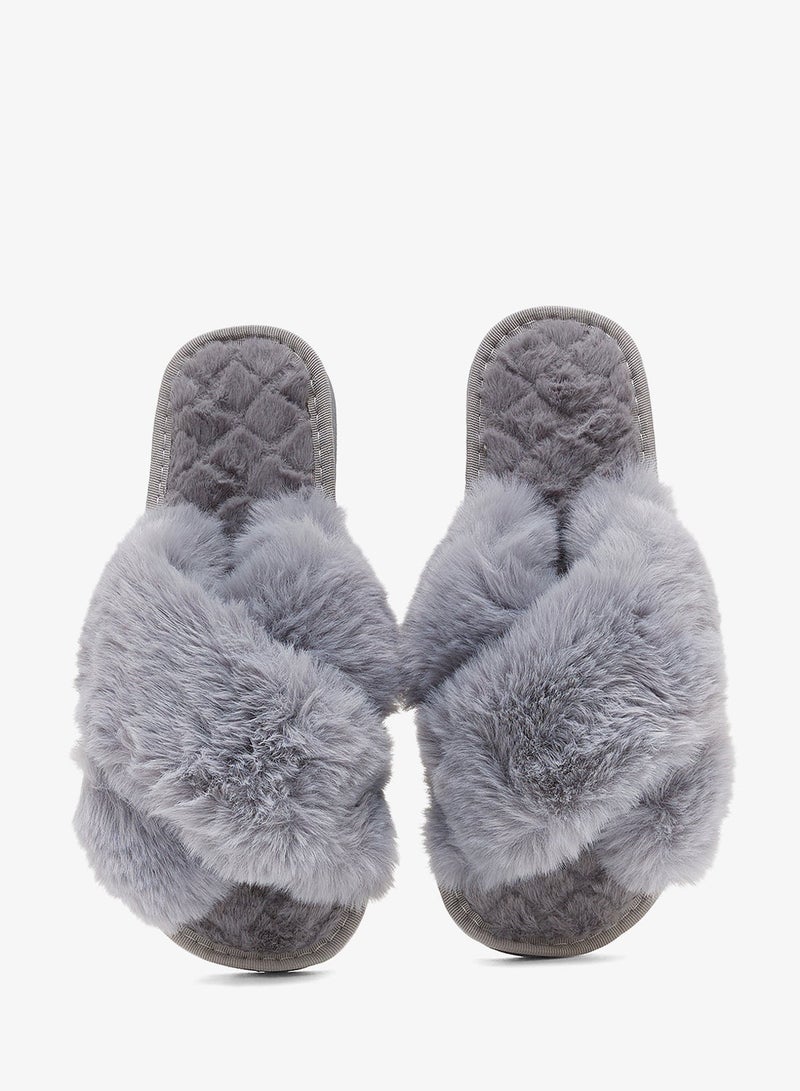 Ginger Crossover Fluffy Bedroom Slippers - Image 4