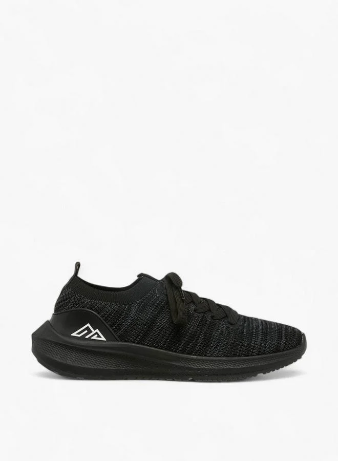Oaklan by Shoexpress BLACK Panelled Lace-Up Sports Shoes for Men | Best Price UAE
