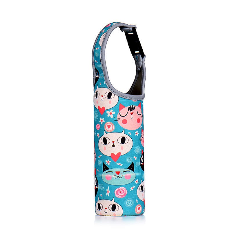 Insulated Cartoon Cup Sleeve Neoprene Simple Design Big Eye Mi Blue 