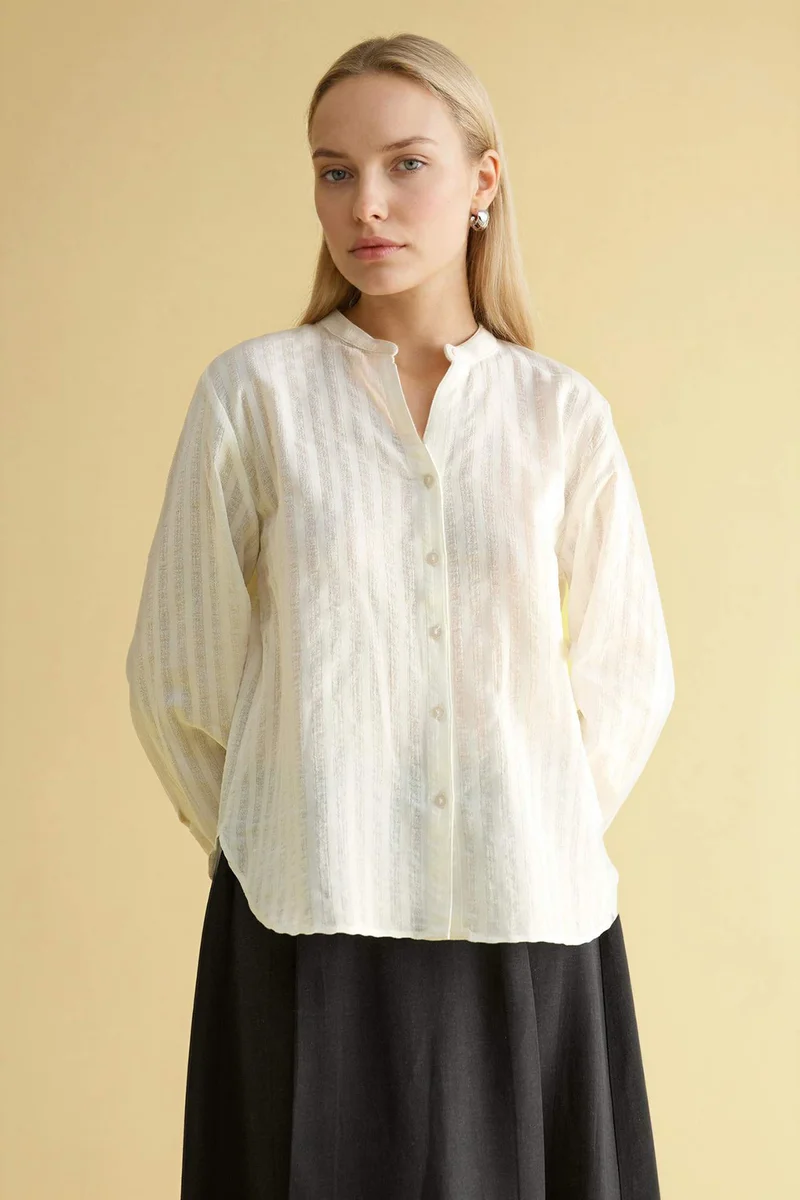 DeFacto Cotton Long Sleeve Shirt