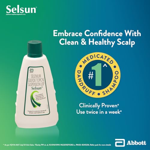 Selsun Abbott Suspension Anti Dandruff Shampoo for Men and Women, Clears Away Dandruff Flakes, Relieves From Excessive Oil, Relieves From Dandruff Related Itching- 200ml - Image 4