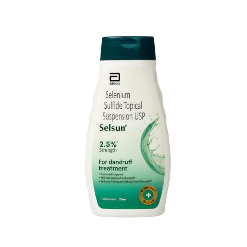 Selsun Abbott Suspension Anti Dandruff Shampoo for Men and Women, Clears Away Dandruff Flakes, Relieves From Excessive Oil, Relieves From Dandruff Related Itching- 200ml - Image 1