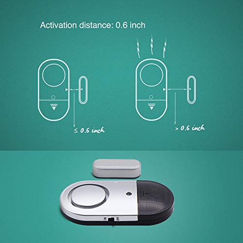 Flyoukki 120 DB Loud Door and Window Open Alarm Sensor 7 Pack for Kids, Dementia Patients Safety, Wireless Security Alarms Keep Your Home, Pool, Cabinet, Business Safe - Image 5