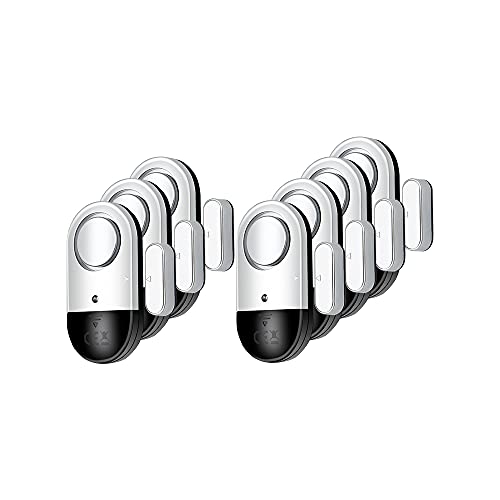Flyoukki 120 DB Loud Door and Window Open Alarm Sensor 7 Pack for Kids, Dementia Patients Safety, Wireless Security Alarms Keep Your Home, Pool, Cabinet, Business Safe - Image 1