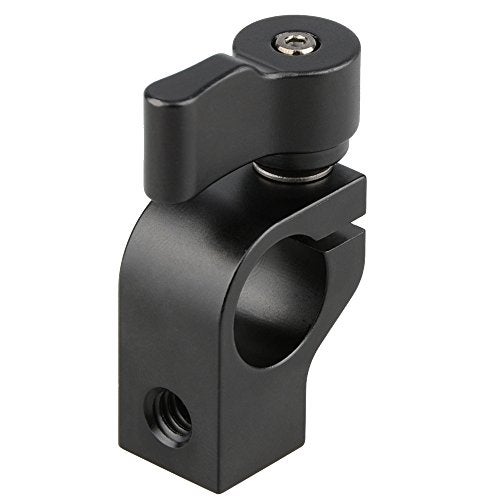 CAMVATE 15mm Single Rod Clamp with Two 1/4"-20 Screw Hole for Camera DSLR Rail System(Black) - 1440 - Image 5