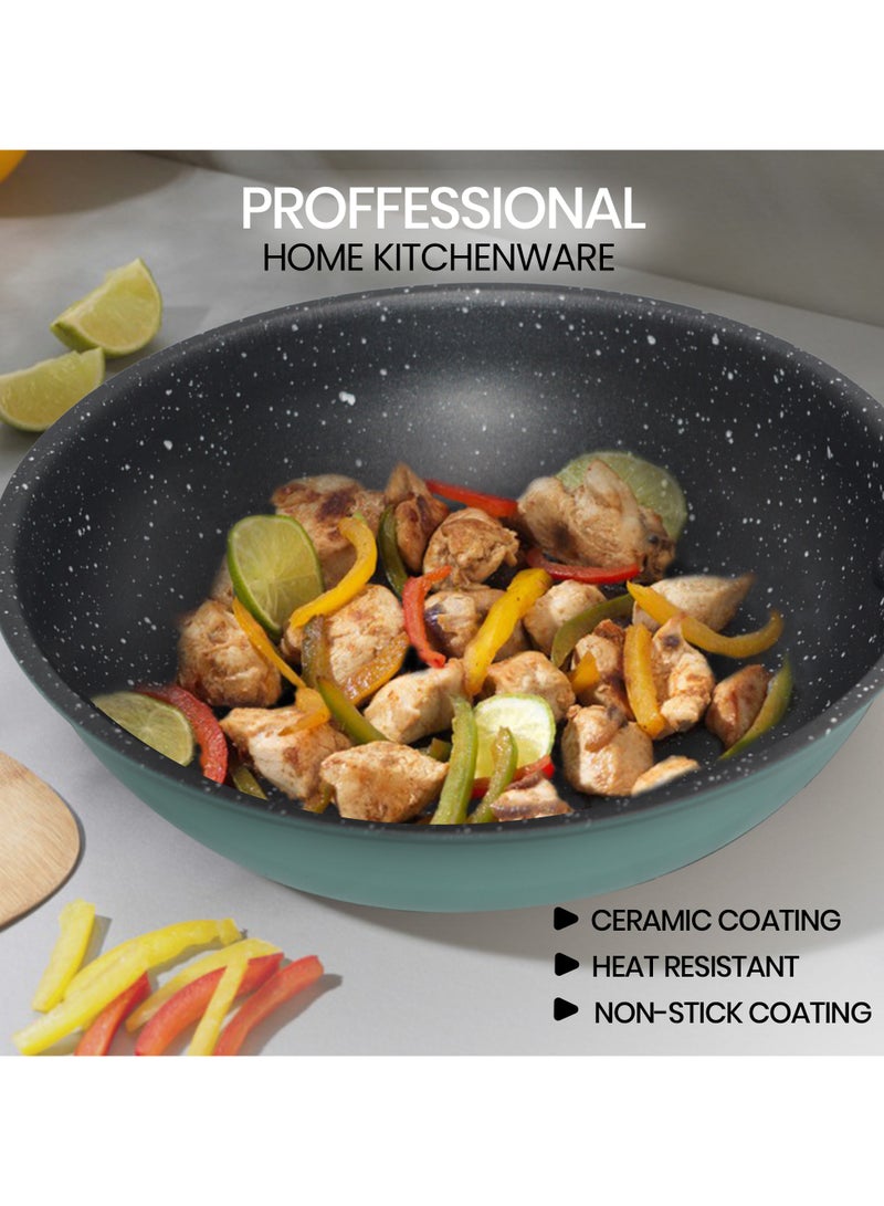 MORAL Non Stick Cooking Frying Pan (22 cm) With High-Performance, Ergonomic Frying Pan, Aluminum Frying Pan PFOA Free Nonstick Coating Cooking Pan - Image 5