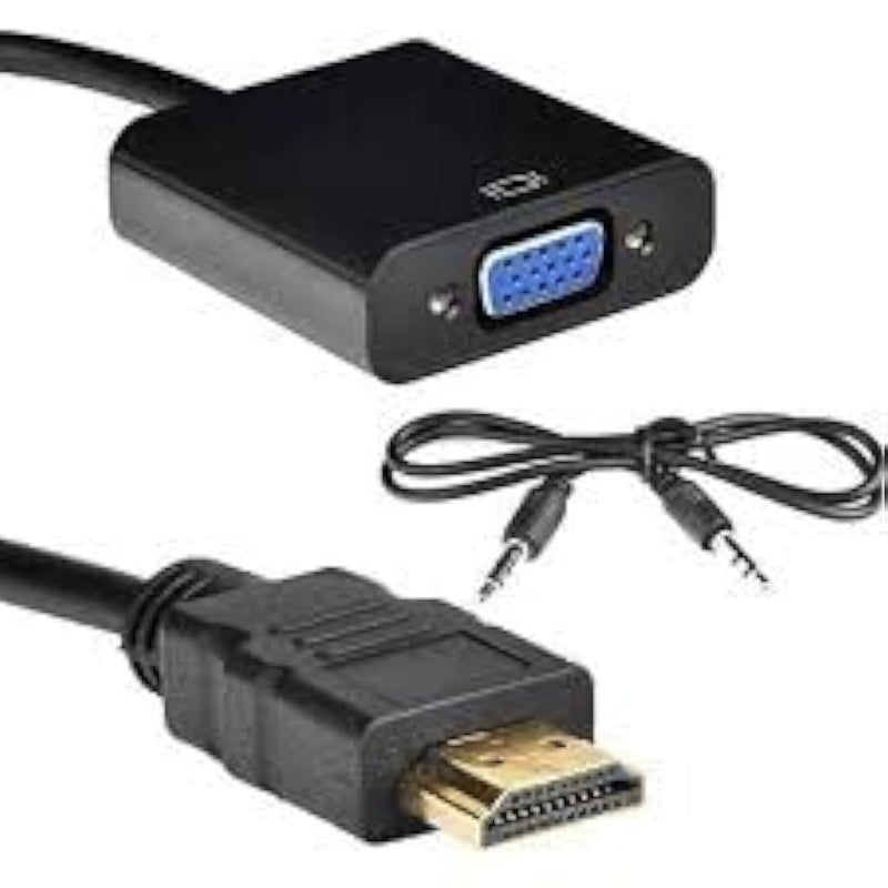 Generic HDMI to VGA Adapter - Works on Any Device with HDMI Output to Any Display with Vega VGA - Image 1