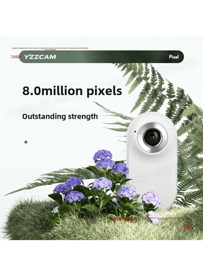 Generic HD Volg Sports Camera Anti-shake Thumb Camera Travel Outdoor Shooting Cycling Road Driving Recorder-Body Color:Hd Screen Classic White-16g Card  - Image 3