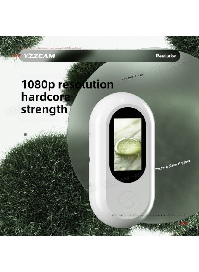 Generic HD Volg Sports Camera Anti-shake Thumb Camera Travel Outdoor Shooting Cycling Road Driving Recorder-Body Color:Hd Screen Classic White-16g Card  - Image 2