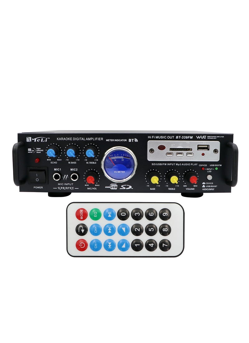 مضخم صوت تلي كاريوكي رقمي، أسود - Image 3