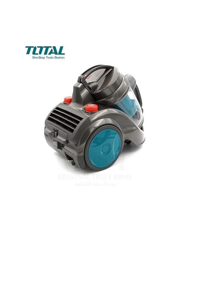 TOTAL - TOTAL Vacuum Cleaner 2000W – High Suction Power, HEPA Filter, 2.5L Capacity, with Multiple Cyclone, Speed Control, and Flexible Hose for Home and Office Cleaning - Image 1