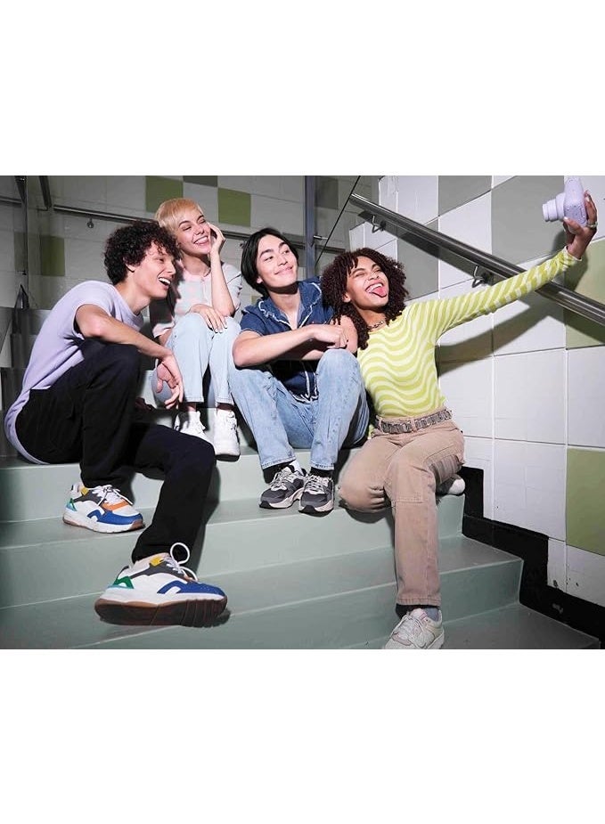 إنستاكس كاميرا ميني 12 بفيلم فوري مع خاصية الضبط التلقائي للتعرض للاضاءة وعدسة سيلفي مدمجة من انستاكس، ازرق باستيل - Image 5