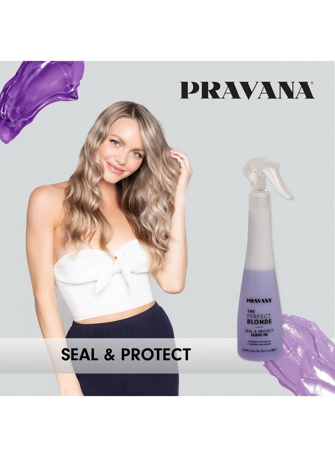 Pravana The Perfect Blonde Seal And Protect Leavein Treatment Unisex Treatment 10.1 Oz I0112170 - Image 4