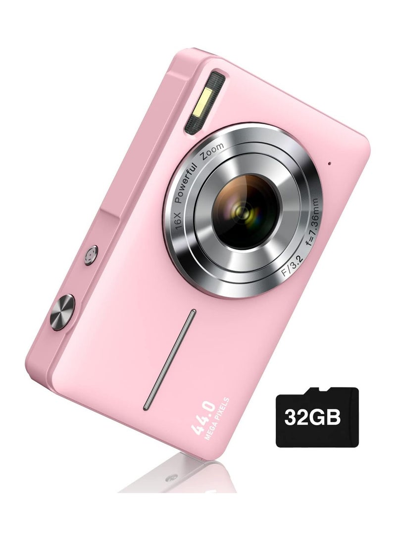 general Digital Camera, FHD 1080P Children's Digital Dummy Camera 44MP Vlog Camera with Anti-Shake 16x Zoom, Compact Kids Camera - Image 1