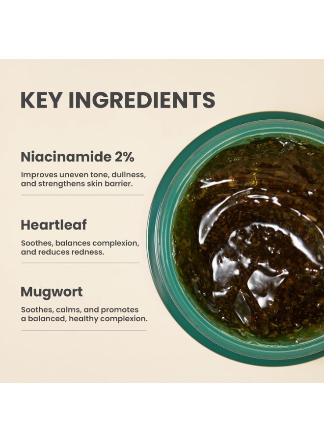 AXIS-Y - New Skin Resolution Gel Mask Mugwort with 2% Niacinamide - Spot Treatment for Face, Barrier Repair & Brightening - Vegan Korean Skin Care Face Mask - 3.38 fl. oz. - Image 3