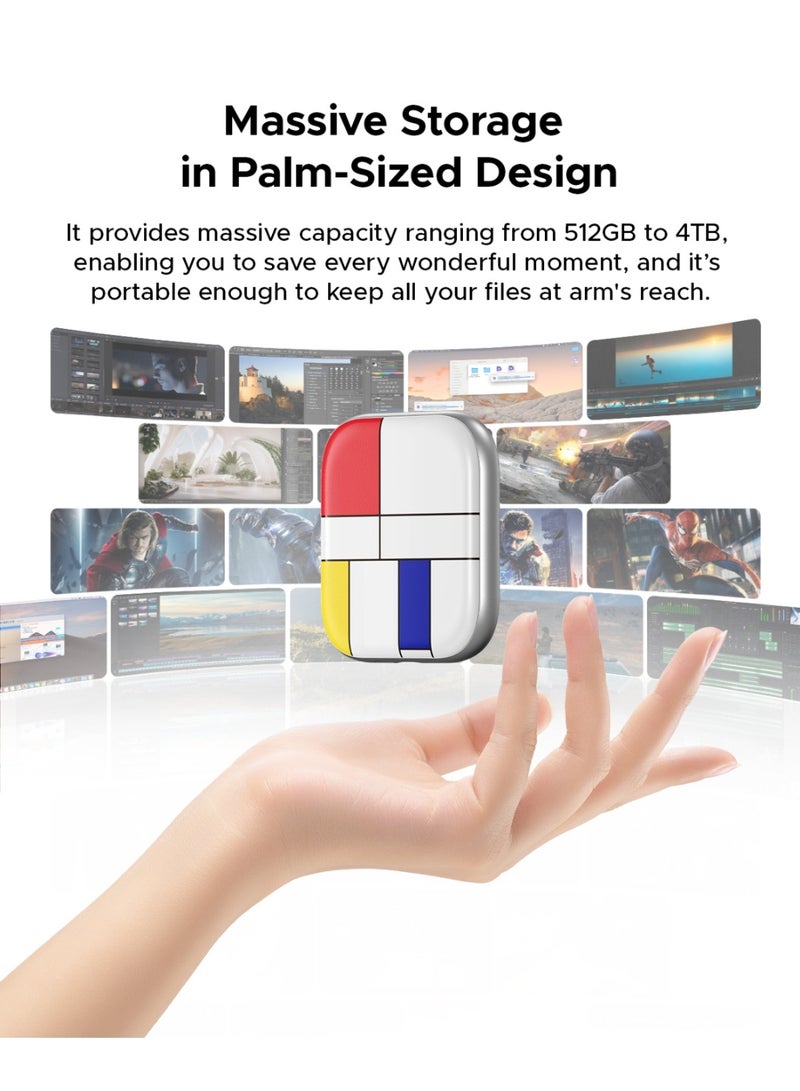 Orico ORICO 1TB Mondrian-Inspired Portable SSD - Image 4