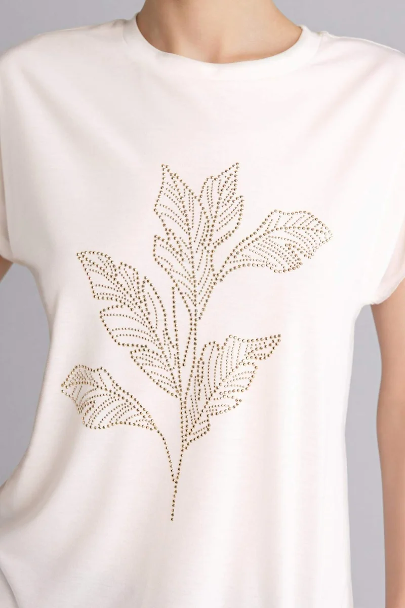 ديفاكتو Crew Neck Printed Short Sleeve T-Shirt