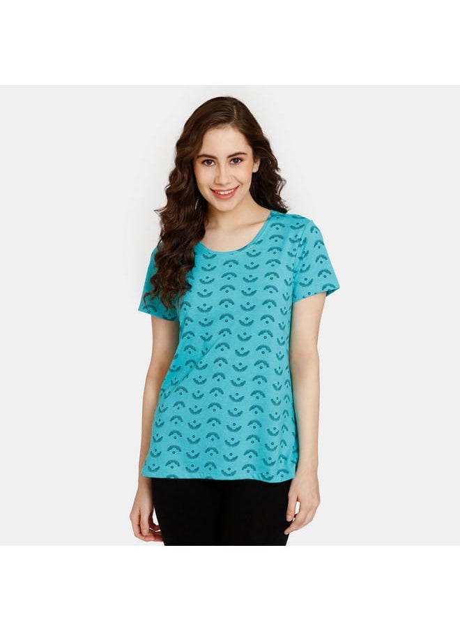 zivame Set of 2 - Zivame Printed T-shirt with Short Sleeves  - Image 4