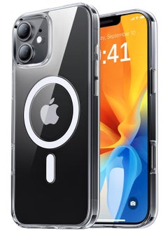 iPhone 11 Magnetic Case, Compatible with MagSafe,【Anti-Yellowing】Crystal Clear Shockproof Protection Back Cover, Ultra Slim Strong Magnet Phone Shell Case for Apple 11 (2019)
